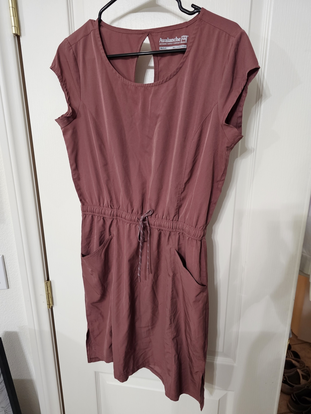 Avalanche Women’s Drawstring Waist Dress - Dusty Rose